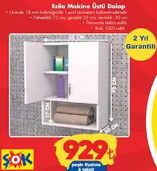 ESİLA MAKİNE ÜSTÜ DOLAP